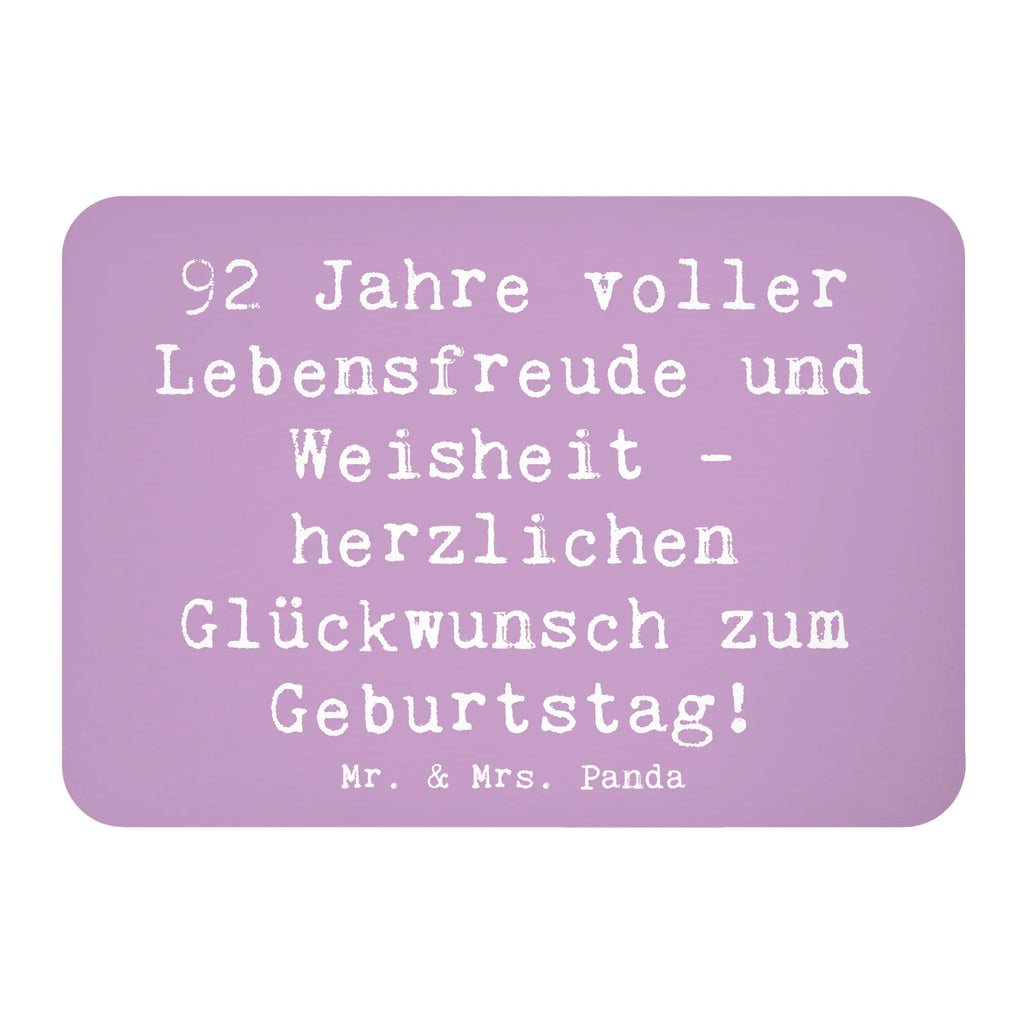 Magnet Spruch 92. Geburtstag Kühlschrankmagnet, Pinnwandmagnet, Souvenir Magnet, Motivmagnete, Dekomagnet, Whiteboard Magnet, Notiz Magnet, Kühlschrank Dekoration, Geburtstag, Geburtstagsgeschenk, Geschenk