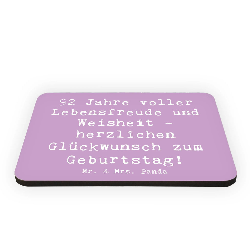 Magnet Spruch 92. Geburtstag Kühlschrankmagnet, Pinnwandmagnet, Souvenir Magnet, Motivmagnete, Dekomagnet, Whiteboard Magnet, Notiz Magnet, Kühlschrank Dekoration, Geburtstag, Geburtstagsgeschenk, Geschenk