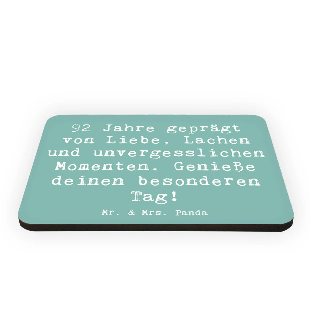 Magnet Spruch 92. Geburtstag Kühlschrankmagnet, Pinnwandmagnet, Souvenir Magnet, Motivmagnete, Dekomagnet, Whiteboard Magnet, Notiz Magnet, Kühlschrank Dekoration, Geburtstag, Geburtstagsgeschenk, Geschenk