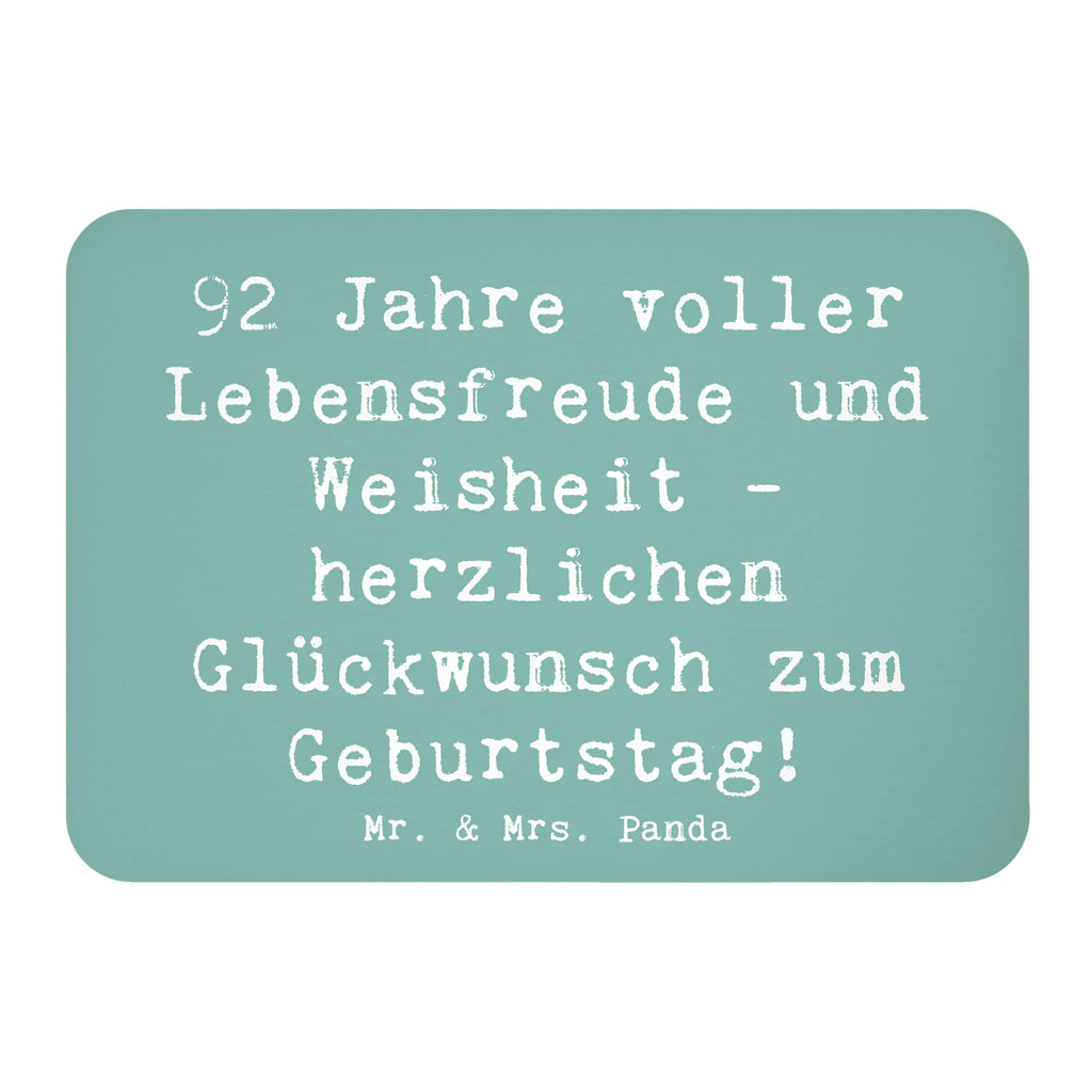 Magnet Spruch 92. Geburtstag Kühlschrankmagnet, Pinnwandmagnet, Souvenir Magnet, Motivmagnete, Dekomagnet, Whiteboard Magnet, Notiz Magnet, Kühlschrank Dekoration, Geburtstag, Geburtstagsgeschenk, Geschenk