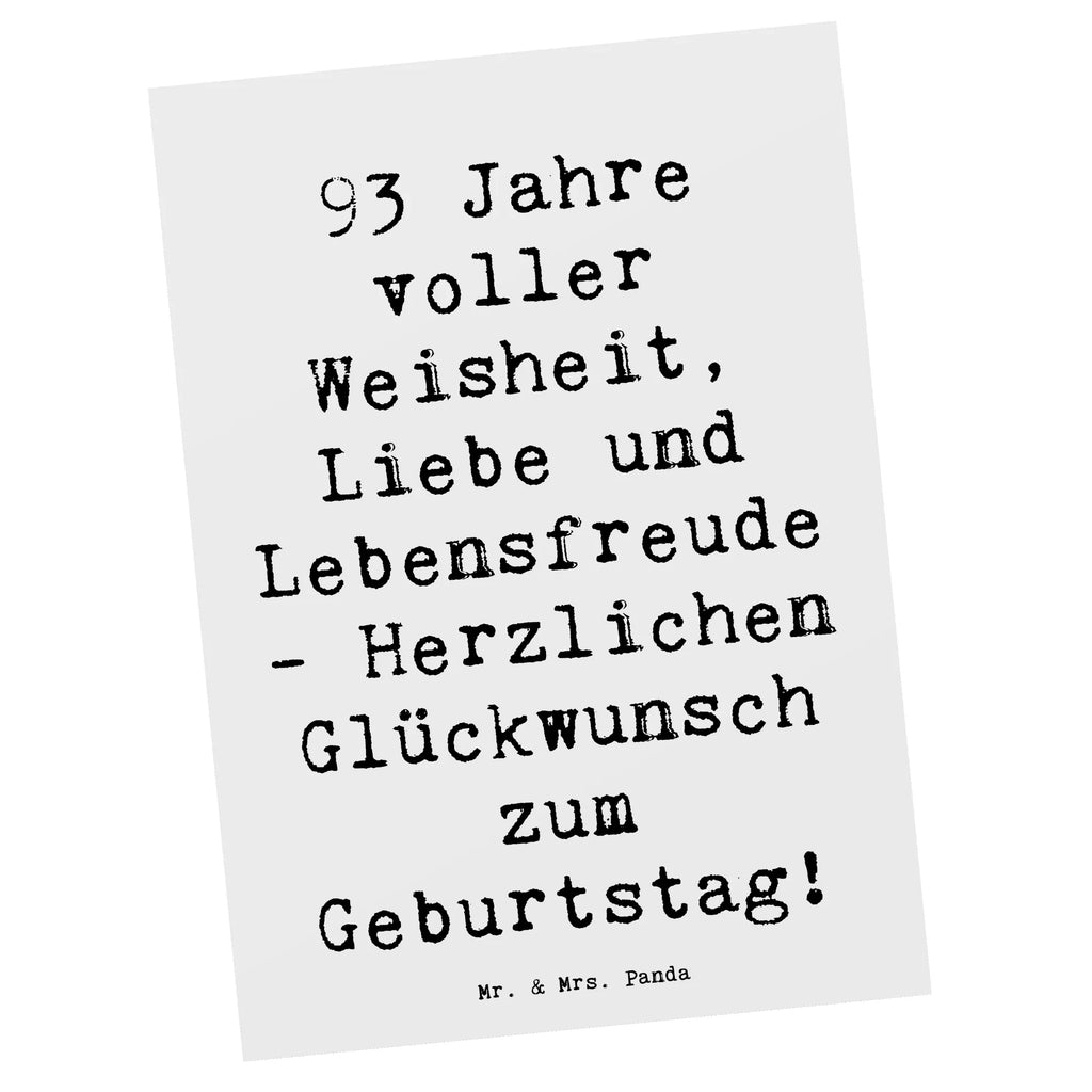 Postkarte Spruch 93. Geburtstag Postkarte, Karte, Geschenkkarte, Grußkarte, Einladung, Ansichtskarte, Geburtstagskarte, Einladungskarte, Dankeskarte, Ansichtskarten, Einladung Geburtstag, Einladungskarten Geburtstag, Geburtstag, Geburtstagsgeschenk, Geschenk