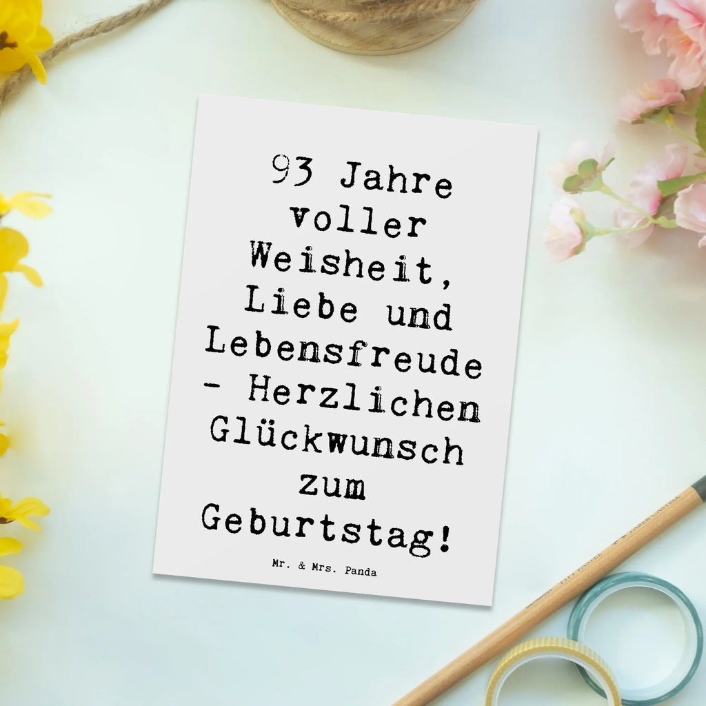 Postkarte Spruch 93. Geburtstag Postkarte, Karte, Geschenkkarte, Grußkarte, Einladung, Ansichtskarte, Geburtstagskarte, Einladungskarte, Dankeskarte, Ansichtskarten, Einladung Geburtstag, Einladungskarten Geburtstag, Geburtstag, Geburtstagsgeschenk, Geschenk