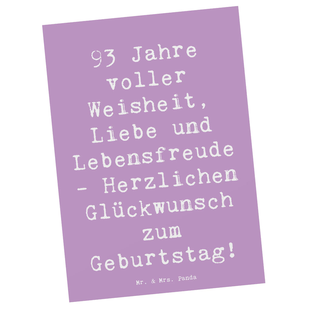 Postkarte Spruch 93. Geburtstag Postkarte, Karte, Geschenkkarte, Grußkarte, Einladung, Ansichtskarte, Geburtstagskarte, Einladungskarte, Dankeskarte, Ansichtskarten, Einladung Geburtstag, Einladungskarten Geburtstag, Geburtstag, Geburtstagsgeschenk, Geschenk