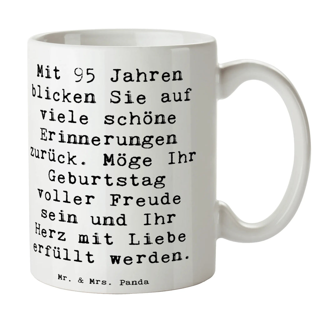 Tasse Spruch 95. Geburtstag Erinnerungen Tasse, Kaffeetasse, Teetasse, Becher, Kaffeebecher, Teebecher, Keramiktasse, Porzellantasse, Büro Tasse, Geschenk Tasse, Tasse Sprüche, Tasse Motive, Kaffeetassen, Tasse bedrucken, Designer Tasse, Cappuccino Tassen, Schöne Teetassen, Geburtstag, Geburtstagsgeschenk, Geschenk