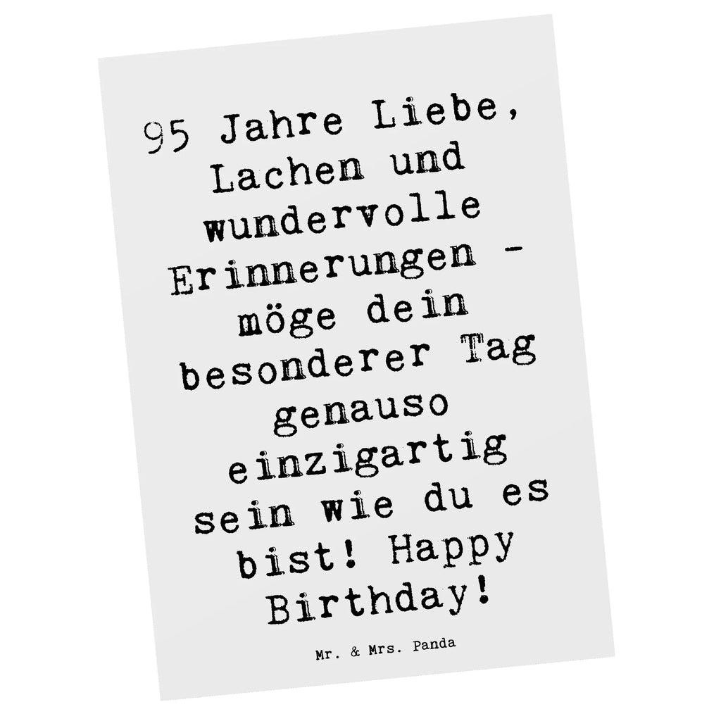 Postkarte Spruch 95. Geburtstag Postkarte, Karte, Geschenkkarte, Grußkarte, Einladung, Ansichtskarte, Geburtstagskarte, Einladungskarte, Dankeskarte, Ansichtskarten, Einladung Geburtstag, Einladungskarten Geburtstag, Geburtstag, Geburtstagsgeschenk, Geschenk