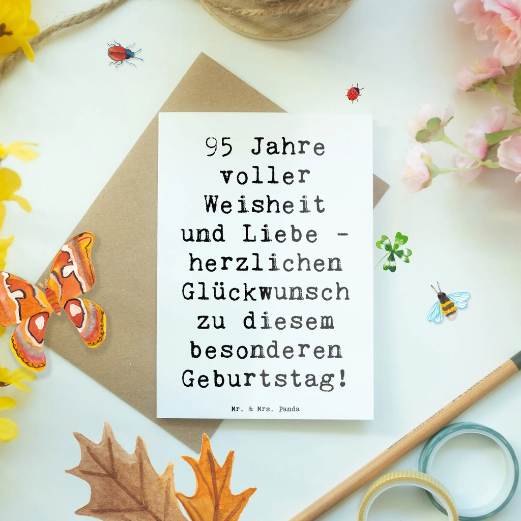 Grußkarte Spruch 95. Geburtstag Weisheit Liebe Grußkarte, Klappkarte, Einladungskarte, Glückwunschkarte, Hochzeitskarte, Geburtstagskarte, Karte, Ansichtskarten, Geburtstag, Geburtstagsgeschenk, Geschenk