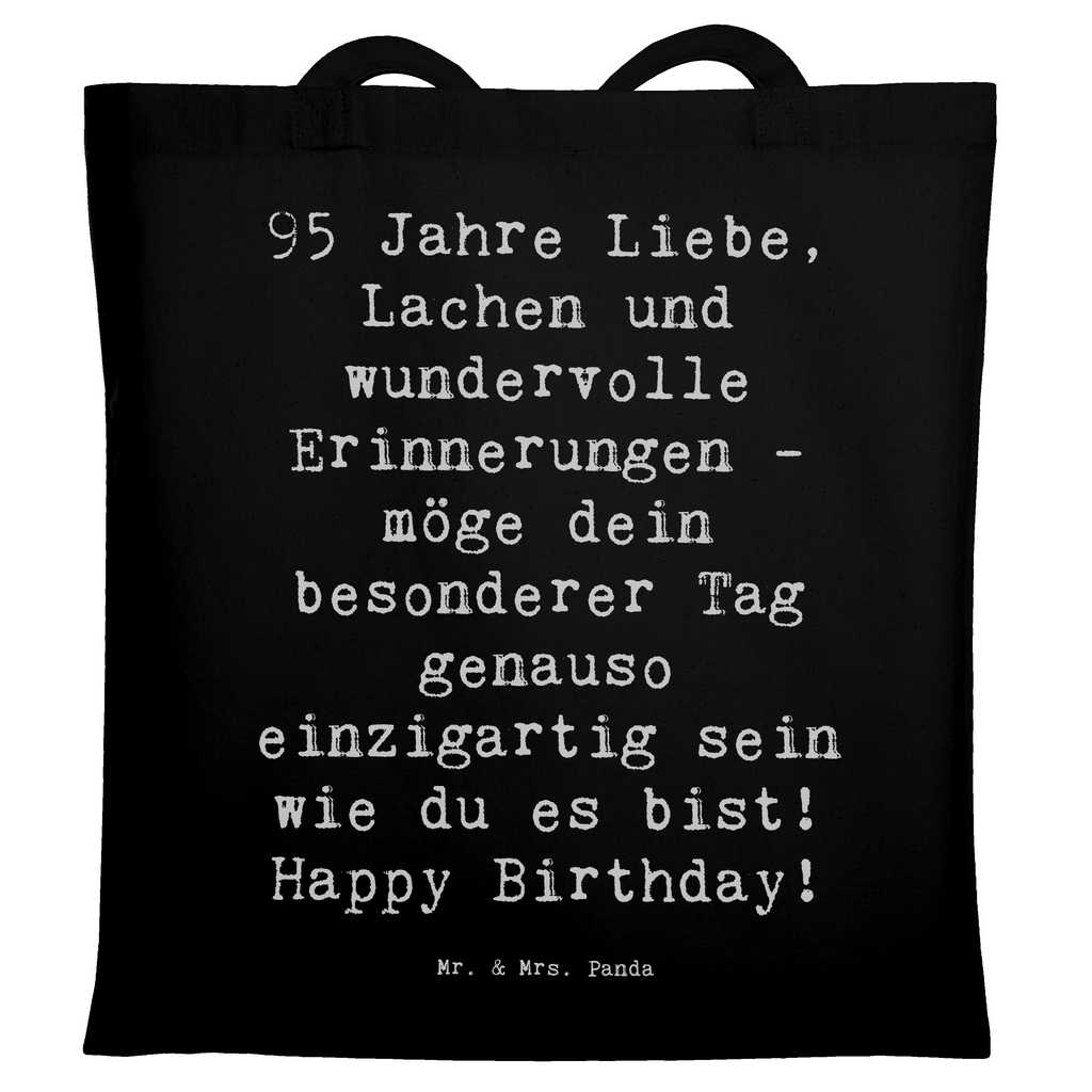 Tragetasche Spruch 95. Geburtstag Beuteltasche, Beutel, Einkaufstasche, Jutebeutel, Stoffbeutel, Tasche, Shopper, Umhängetasche, Strandtasche, Schultertasche, Stofftasche, Tragetasche, Badetasche, Jutetasche, Einkaufstüte, Laptoptasche, Geburtstag, Geburtstagsgeschenk, Geschenk