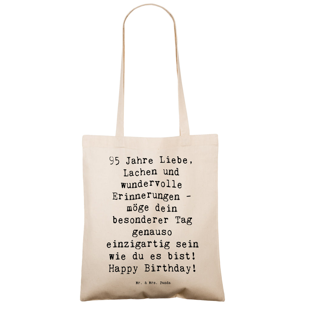 Tragetasche Spruch 95. Geburtstag Beuteltasche, Beutel, Einkaufstasche, Jutebeutel, Stoffbeutel, Tasche, Shopper, Umhängetasche, Strandtasche, Schultertasche, Stofftasche, Tragetasche, Badetasche, Jutetasche, Einkaufstüte, Laptoptasche, Geburtstag, Geburtstagsgeschenk, Geschenk