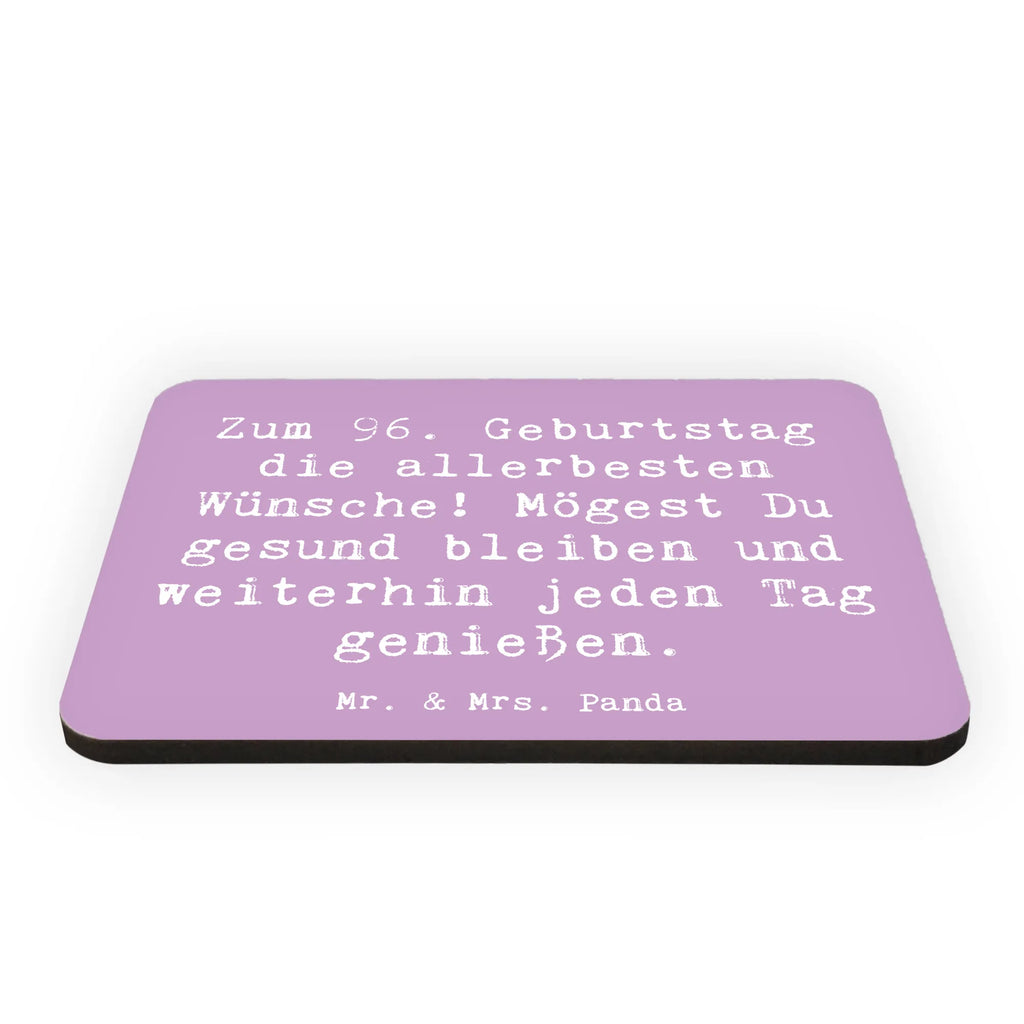 Magnet Spruch 96. Geburtstag Kühlschrankmagnet, Pinnwandmagnet, Souvenir Magnet, Motivmagnete, Dekomagnet, Whiteboard Magnet, Notiz Magnet, Kühlschrank Dekoration, Geburtstag, Geburtstagsgeschenk, Geschenk