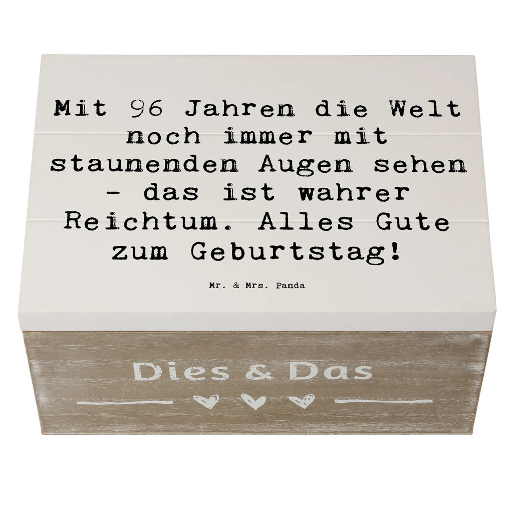 Holzkiste Spruch 96. Geburtstag Freude Holzkiste, Kiste, Schatzkiste, Truhe, Schatulle, XXL, Erinnerungsbox, Erinnerungskiste, Dekokiste, Aufbewahrungsbox, Geschenkbox, Geschenkdose, Geburtstag, Geburtstagsgeschenk, Geschenk