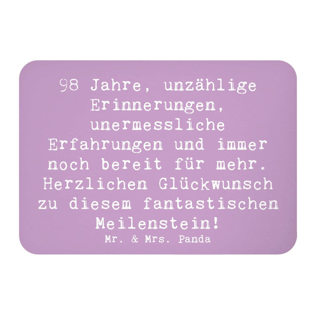 Magnet Spruch 98. Geburtstag Kühlschrankmagnet, Pinnwandmagnet, Souvenir Magnet, Motivmagnete, Dekomagnet, Whiteboard Magnet, Notiz Magnet, Kühlschrank Dekoration, Geburtstag, Geburtstagsgeschenk, Geschenk