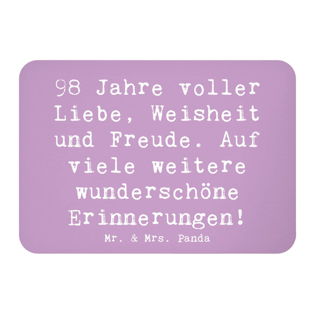 Magnet Spruch 98. Geburtstag Freude Kühlschrankmagnet, Pinnwandmagnet, Souvenir Magnet, Motivmagnete, Dekomagnet, Whiteboard Magnet, Notiz Magnet, Kühlschrank Dekoration, Geburtstag, Geburtstagsgeschenk, Geschenk