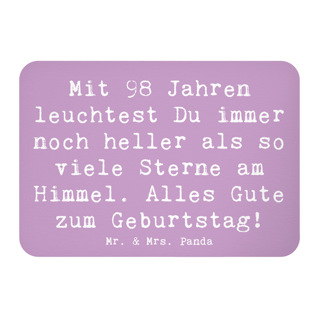 Magnet Spruch 98. Geburtstag Leuchten Kühlschrankmagnet, Pinnwandmagnet, Souvenir Magnet, Motivmagnete, Dekomagnet, Whiteboard Magnet, Notiz Magnet, Kühlschrank Dekoration, Geburtstag, Geburtstagsgeschenk, Geschenk