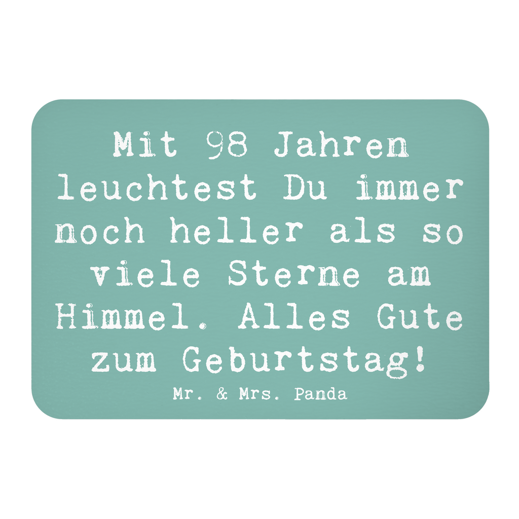 Magnet Spruch 98. Geburtstag Leuchten Kühlschrankmagnet, Pinnwandmagnet, Souvenir Magnet, Motivmagnete, Dekomagnet, Whiteboard Magnet, Notiz Magnet, Kühlschrank Dekoration, Geburtstag, Geburtstagsgeschenk, Geschenk