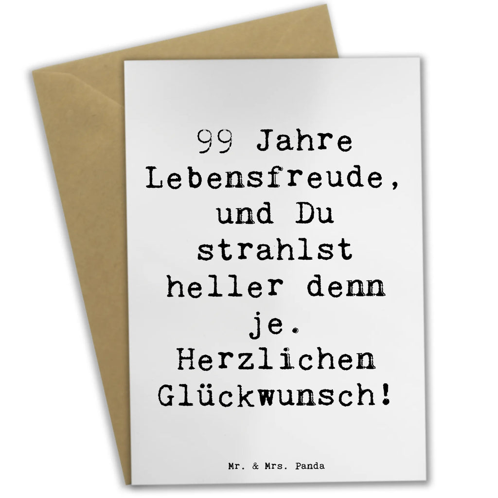 Grußkarte Spruch 99. Geburtstag Lebensfreude Grußkarte, Klappkarte, Einladungskarte, Glückwunschkarte, Hochzeitskarte, Geburtstagskarte, Karte, Ansichtskarten, Geburtstag, Geburtstagsgeschenk, Geschenk