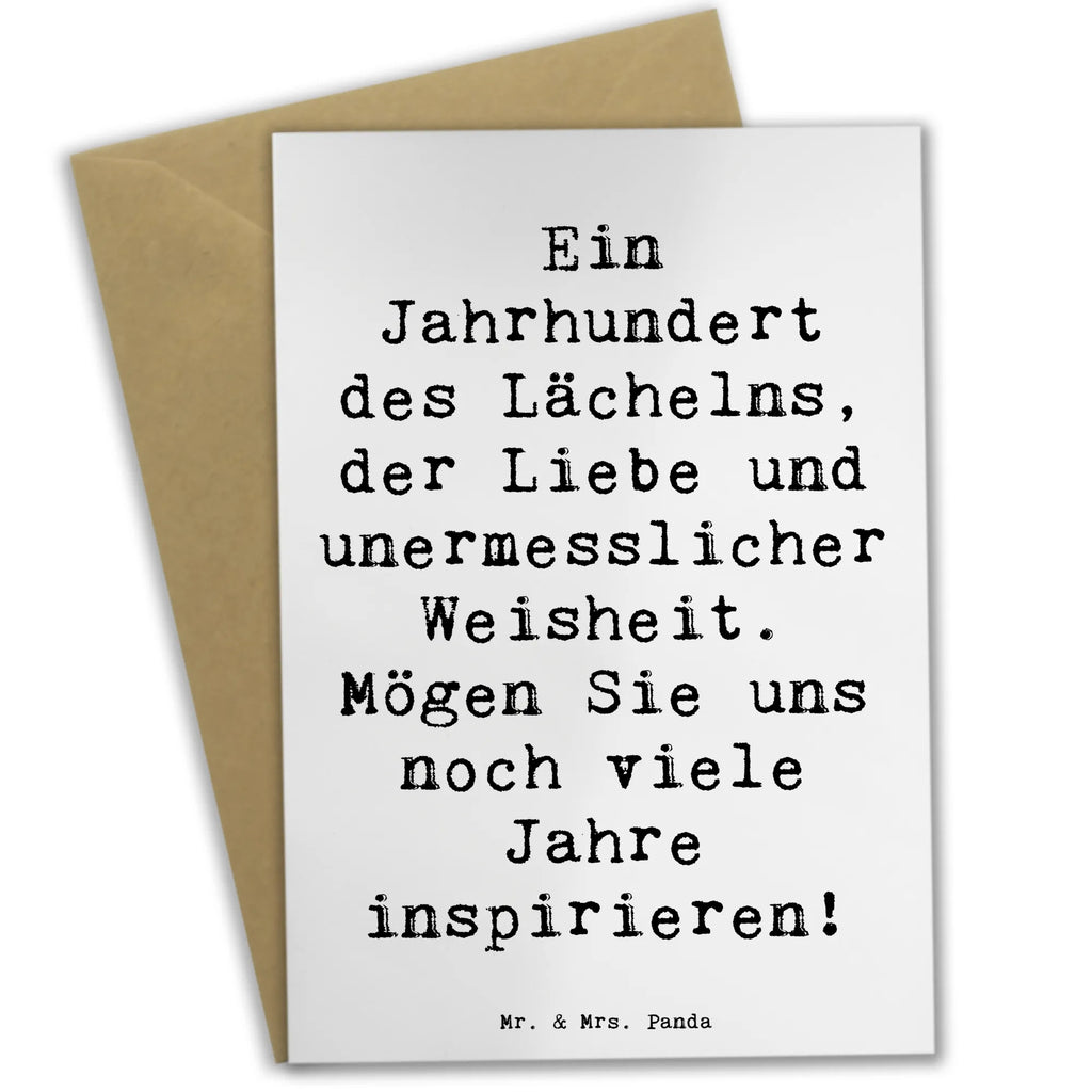 Grußkarte Spruch 100. Geburtstag Weisheit Grußkarte, Klappkarte, Einladungskarte, Glückwunschkarte, Hochzeitskarte, Geburtstagskarte, Karte, Ansichtskarten, Geburtstag, Geburtstagsgeschenk, Geschenk