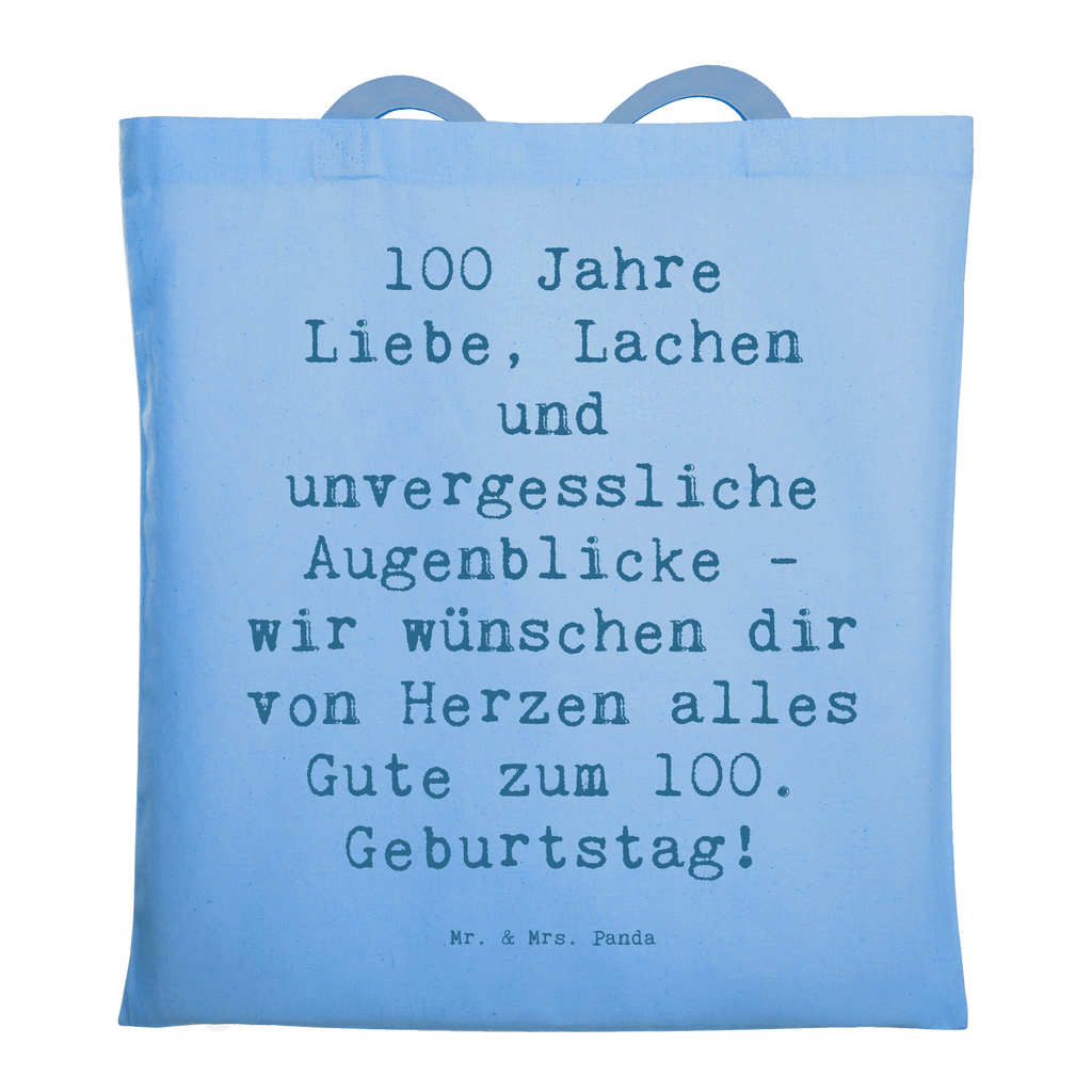 Tragetasche Spruch 100. Geburtstag Beuteltasche, Beutel, Einkaufstasche, Jutebeutel, Stoffbeutel, Tasche, Shopper, Umhängetasche, Strandtasche, Schultertasche, Stofftasche, Tragetasche, Badetasche, Jutetasche, Einkaufstüte, Laptoptasche, Geburtstag, Geburtstagsgeschenk, Geschenk