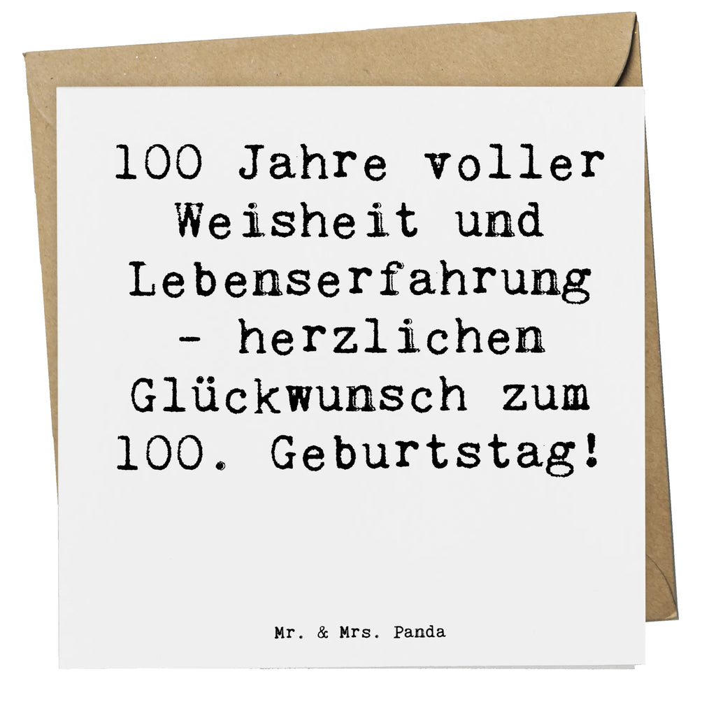 Deluxe Karte Spruch 100. Geburtstag Karte, Grußkarte, Klappkarte, Einladungskarte, Glückwunschkarte, Hochzeitskarte, Geburtstagskarte, Hochwertige Grußkarte, Hochwertige Klappkarte, Geburtstag, Geburtstagsgeschenk, Geschenk