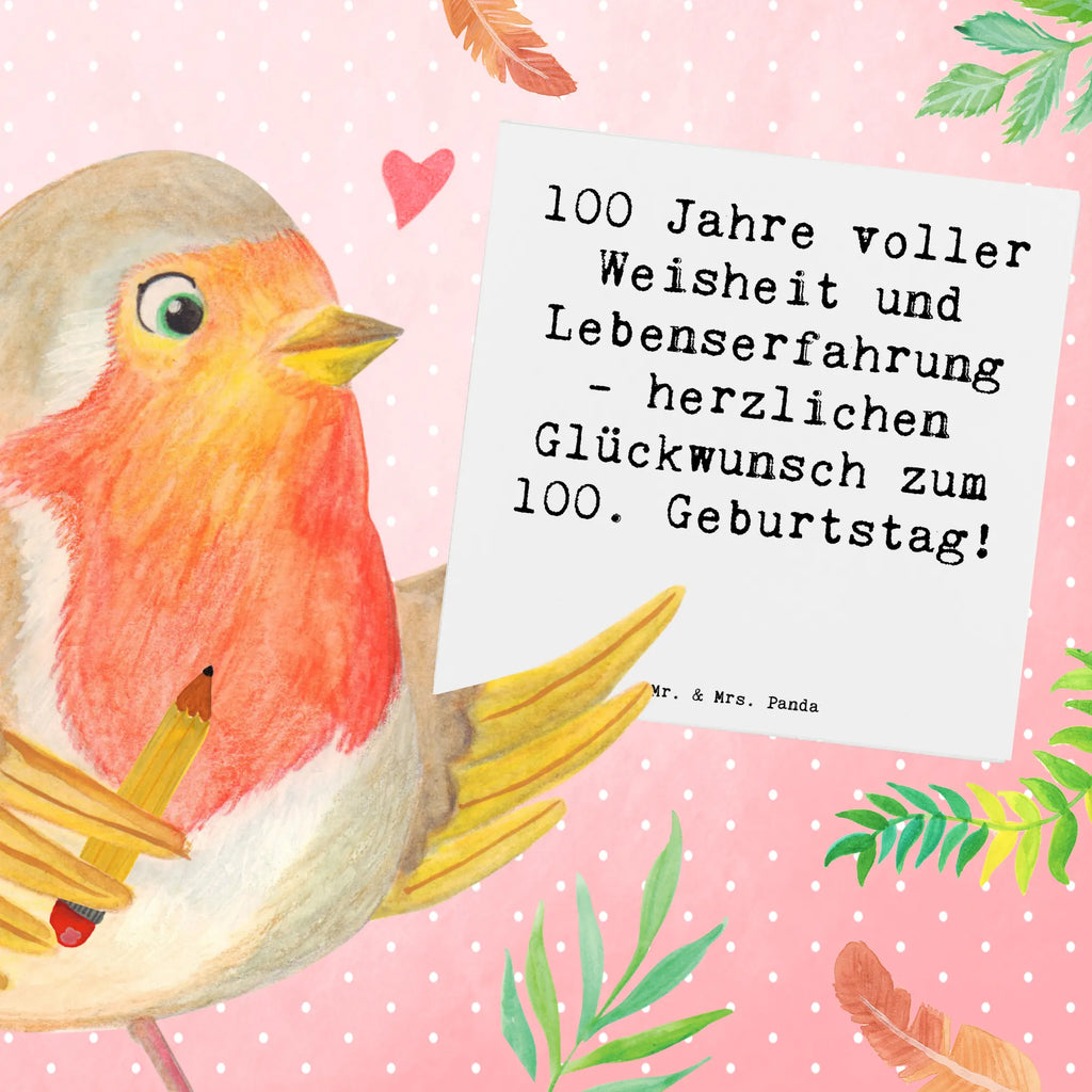 Deluxe Karte Spruch 100. Geburtstag Karte, Grußkarte, Klappkarte, Einladungskarte, Glückwunschkarte, Hochzeitskarte, Geburtstagskarte, Hochwertige Grußkarte, Hochwertige Klappkarte, Geburtstag, Geburtstagsgeschenk, Geschenk