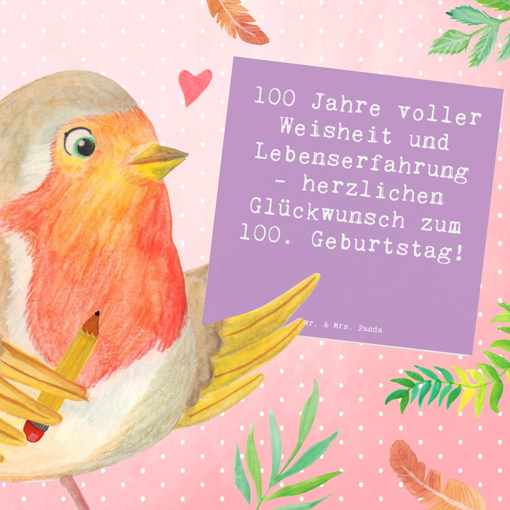 Deluxe Karte Spruch 100. Geburtstag Karte, Grußkarte, Klappkarte, Einladungskarte, Glückwunschkarte, Hochzeitskarte, Geburtstagskarte, Hochwertige Grußkarte, Hochwertige Klappkarte, Geburtstag, Geburtstagsgeschenk, Geschenk