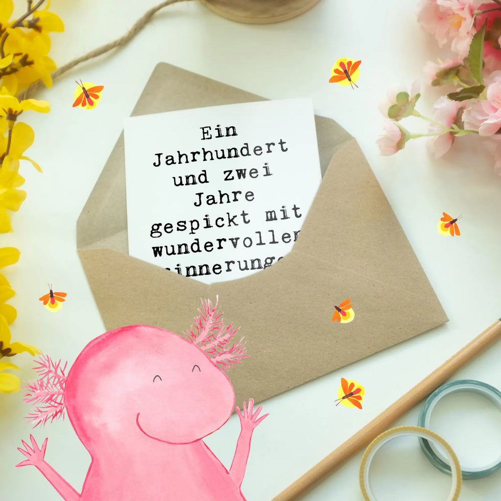 Grußkarte Spruch 102. Geburtstag Grußkarte, Klappkarte, Einladungskarte, Glückwunschkarte, Hochzeitskarte, Geburtstagskarte, Karte, Ansichtskarten, Geburtstag, Geburtstagsgeschenk, Geschenk