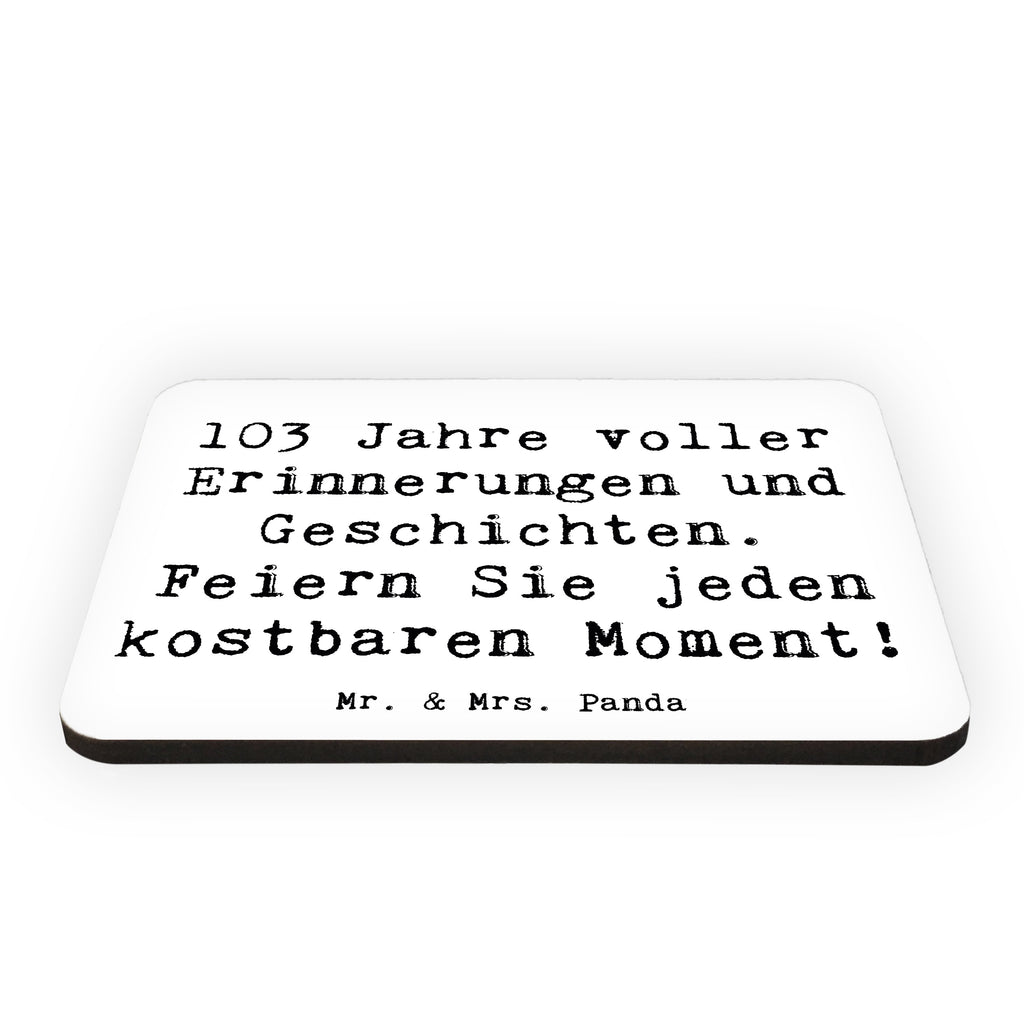 Magnet Spruch 103. Geburtstag Erinnerungen Kühlschrankmagnet, Pinnwandmagnet, Souvenir Magnet, Motivmagnete, Dekomagnet, Whiteboard Magnet, Notiz Magnet, Kühlschrank Dekoration, Geburtstag, Geburtstagsgeschenk, Geschenk