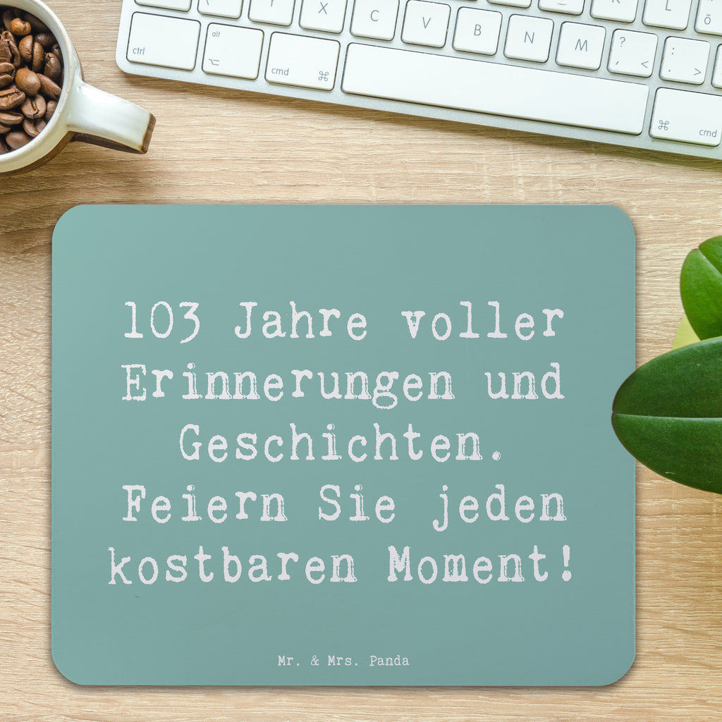 Mauspad Spruch 103. Geburtstag Erinnerungen Mousepad, Computer zubehör, Büroausstattung, PC Zubehör, Arbeitszimmer, Mauspad, Einzigartiges Mauspad, Designer Mauspad, Mausunterlage, Mauspad Büro, Geburtstag, Geburtstagsgeschenk, Geschenk