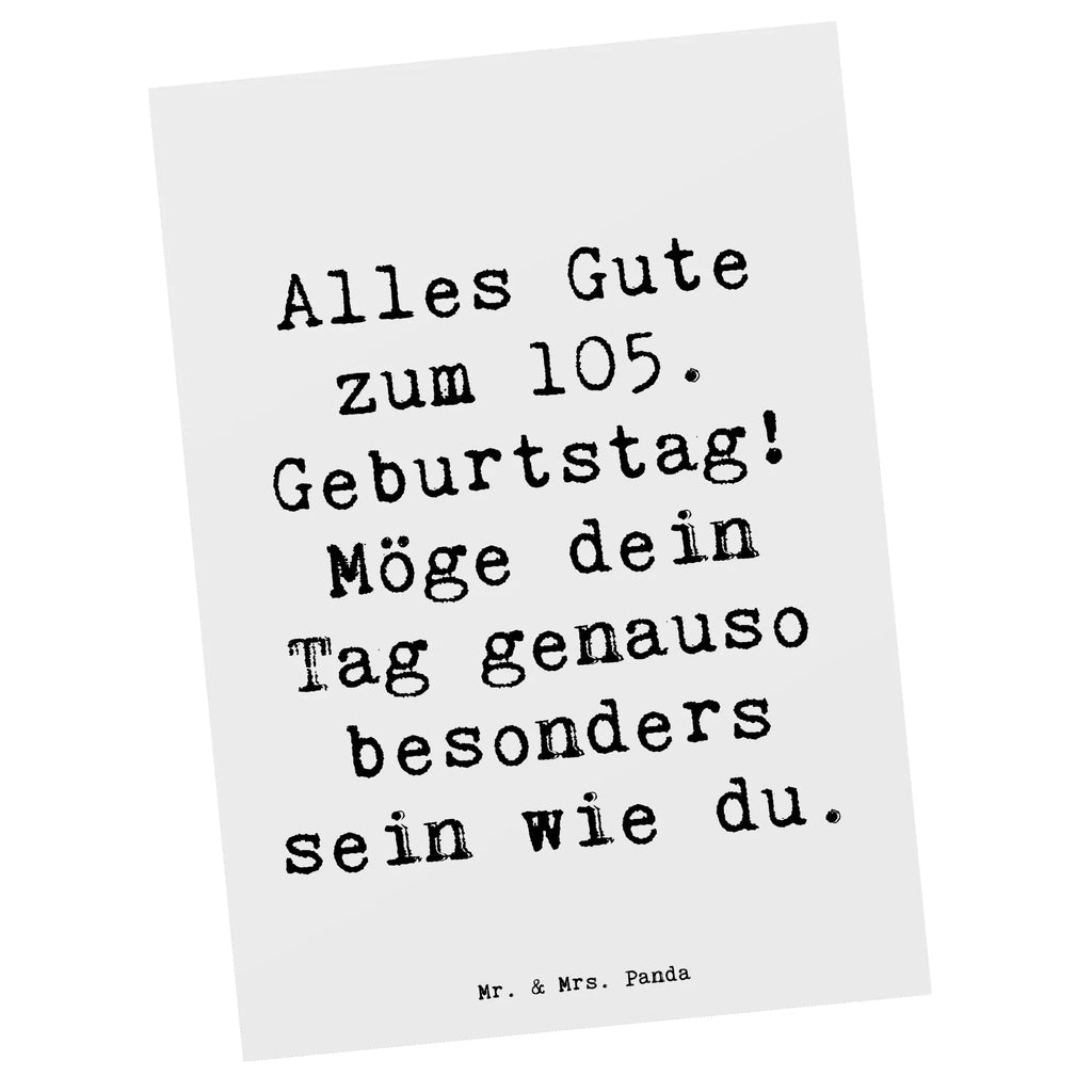 Postkarte Spruch 105. Geburtstag Postkarte, Karte, Geschenkkarte, Grußkarte, Einladung, Ansichtskarte, Geburtstagskarte, Einladungskarte, Dankeskarte, Ansichtskarten, Einladung Geburtstag, Einladungskarten Geburtstag, Geburtstag, Geburtstagsgeschenk, Geschenk