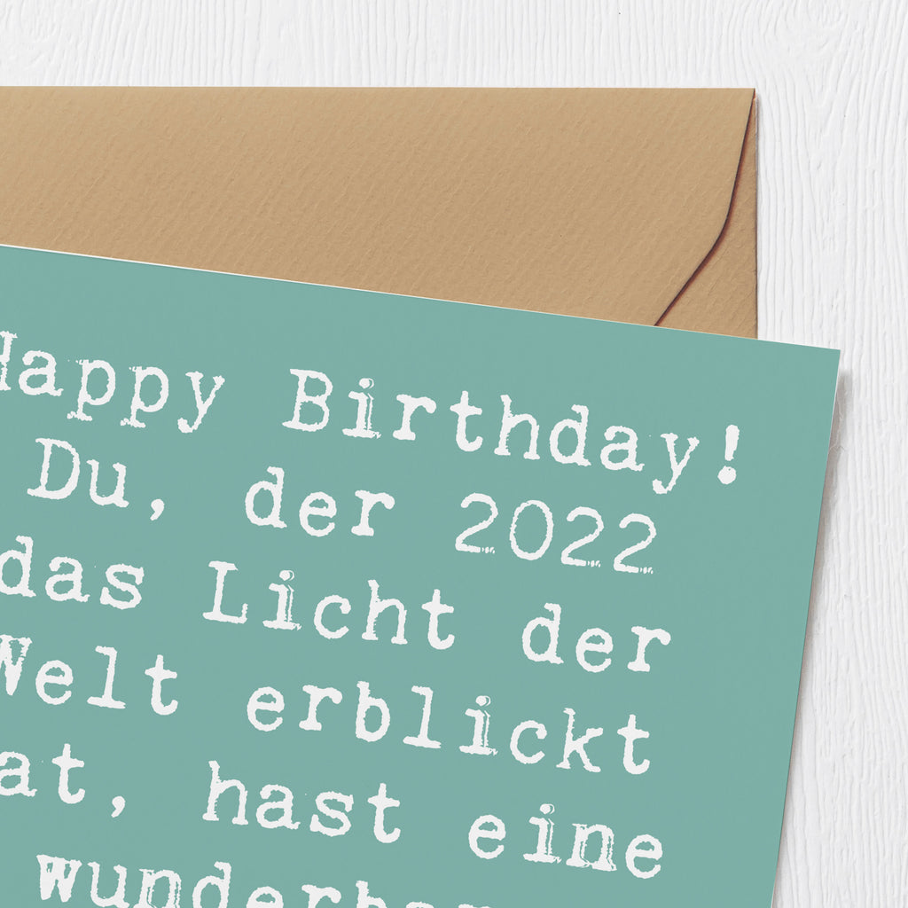 Deluxe Karte Spruch 2022 Geburtstag Karte, Grußkarte, Klappkarte, Einladungskarte, Glückwunschkarte, Hochzeitskarte, Geburtstagskarte, Hochwertige Grußkarte, Hochwertige Klappkarte, Geburtstag, Geburtstagsgeschenk, Geschenk