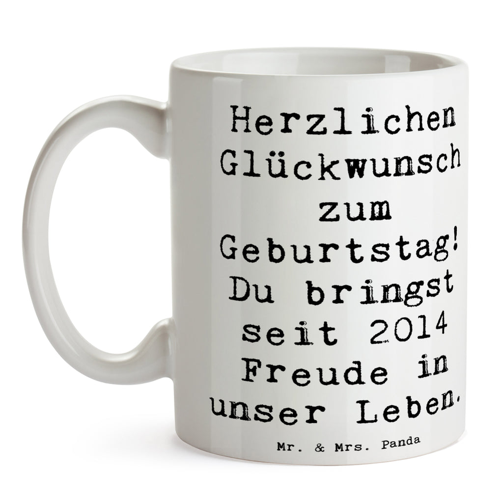 Tasse Spruch 2014 Geburtstag Freude Tasse, Kaffeetasse, Teetasse, Becher, Kaffeebecher, Teebecher, Keramiktasse, Porzellantasse, Büro Tasse, Geschenk Tasse, Tasse Sprüche, Tasse Motive, Kaffeetassen, Tasse bedrucken, Designer Tasse, Cappuccino Tassen, Schöne Teetassen, Geburtstag, Geburtstagsgeschenk, Geschenk