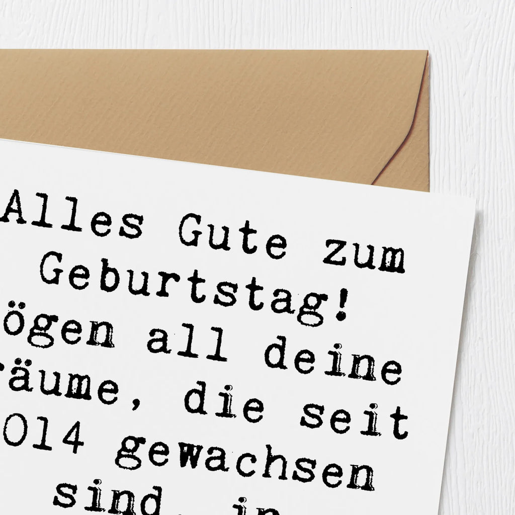 Deluxe Karte Spruch 2014 Geburtstag Wünsche Karte, Grußkarte, Klappkarte, Einladungskarte, Glückwunschkarte, Hochzeitskarte, Geburtstagskarte, Hochwertige Grußkarte, Hochwertige Klappkarte, Geburtstag, Geburtstagsgeschenk, Geschenk