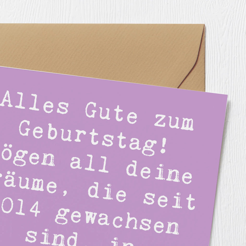 Deluxe Karte Spruch 2014 Geburtstag Wünsche Karte, Grußkarte, Klappkarte, Einladungskarte, Glückwunschkarte, Hochzeitskarte, Geburtstagskarte, Hochwertige Grußkarte, Hochwertige Klappkarte, Geburtstag, Geburtstagsgeschenk, Geschenk