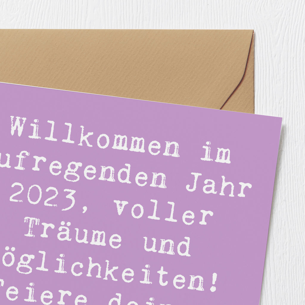 Deluxe Karte Spruch 2023 Geburtstag Freude Karte, Grußkarte, Klappkarte, Einladungskarte, Glückwunschkarte, Hochzeitskarte, Geburtstagskarte, Hochwertige Grußkarte, Hochwertige Klappkarte, Geburtstag, Geburtstagsgeschenk, Geschenk