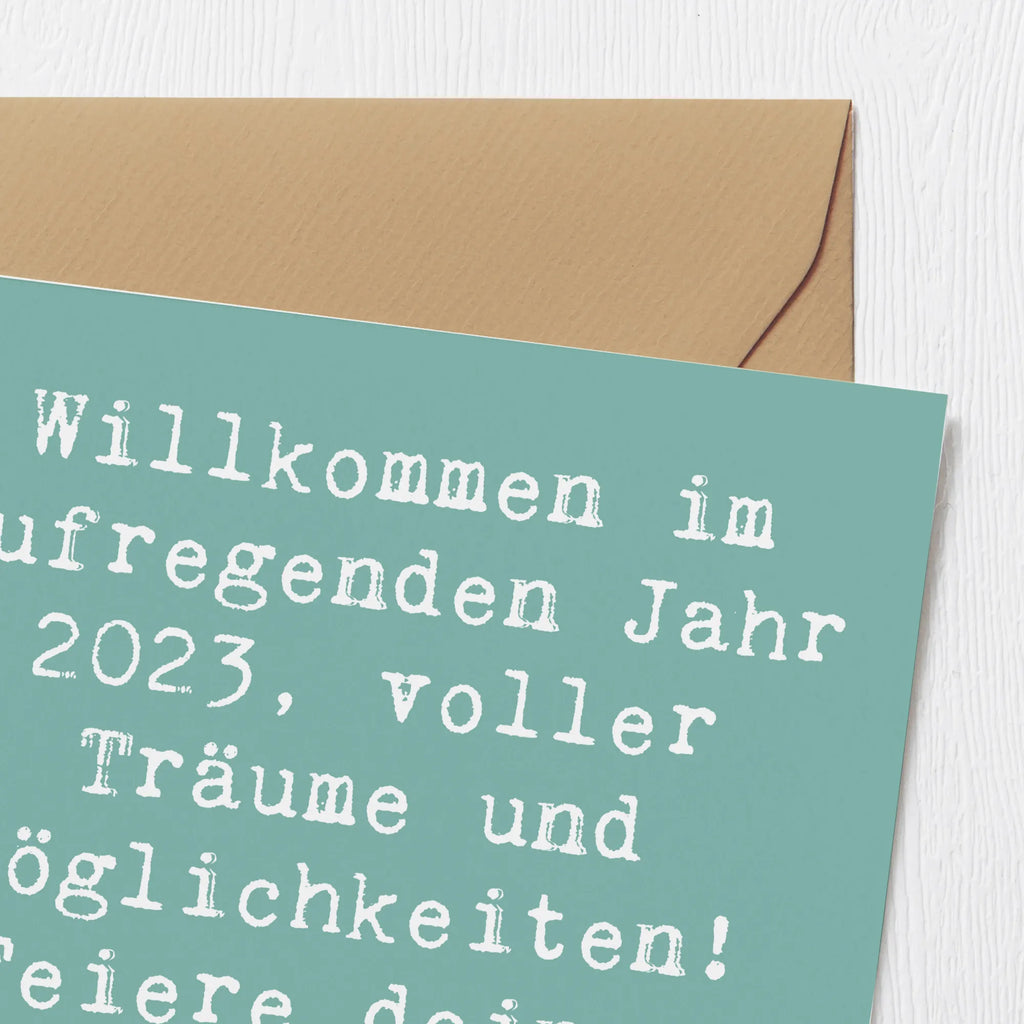 Deluxe Karte Spruch 2023 Geburtstag Freude Karte, Grußkarte, Klappkarte, Einladungskarte, Glückwunschkarte, Hochzeitskarte, Geburtstagskarte, Hochwertige Grußkarte, Hochwertige Klappkarte, Geburtstag, Geburtstagsgeschenk, Geschenk