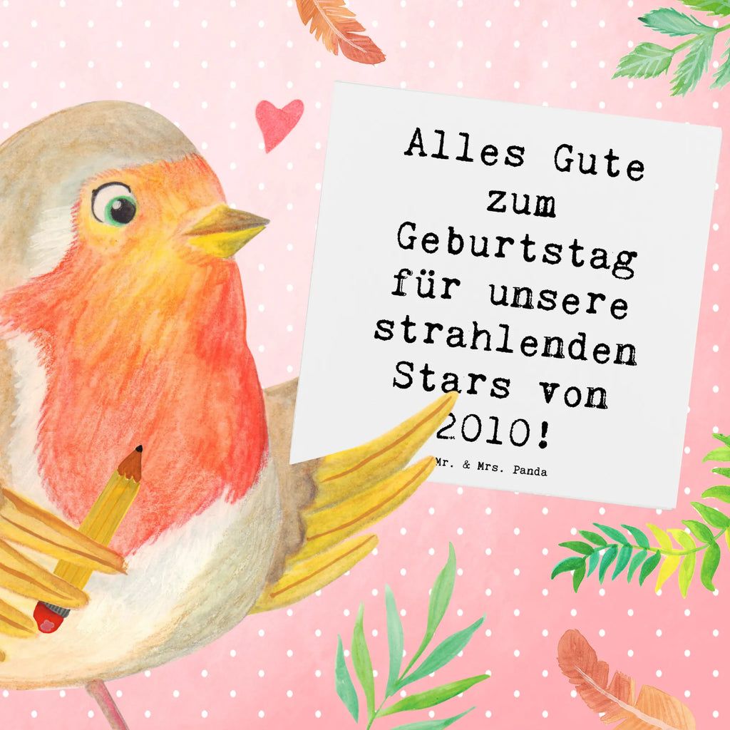 Deluxe Karte Spruch 2010 Geburtstag Stars Karte, Grußkarte, Klappkarte, Einladungskarte, Glückwunschkarte, Hochzeitskarte, Geburtstagskarte, Hochwertige Grußkarte, Hochwertige Klappkarte, Geburtstag, Geburtstagsgeschenk, Geschenk