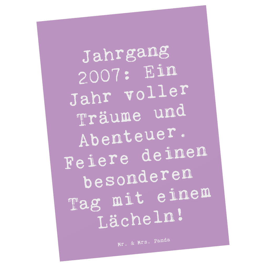 Postkarte Spruch 2007 Geburtstag Postkarte, Karte, Geschenkkarte, Grußkarte, Einladung, Ansichtskarte, Geburtstagskarte, Einladungskarte, Dankeskarte, Ansichtskarten, Einladung Geburtstag, Einladungskarten Geburtstag, Geburtstag, Geburtstagsgeschenk, Geschenk