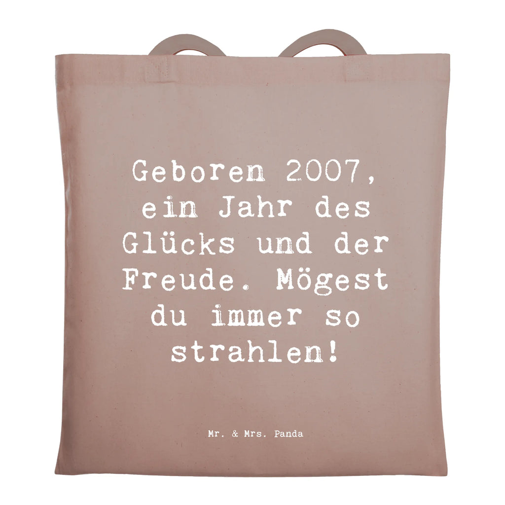 Tragetasche Spruch 2007 Geburtstag Beuteltasche, Beutel, Einkaufstasche, Jutebeutel, Stoffbeutel, Tasche, Shopper, Umhängetasche, Strandtasche, Schultertasche, Stofftasche, Tragetasche, Badetasche, Jutetasche, Einkaufstüte, Laptoptasche, Geburtstag, Geburtstagsgeschenk, Geschenk