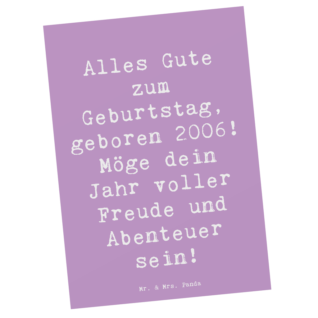 Postkarte Spruch 2006 Geburtstag Postkarte, Karte, Geschenkkarte, Grußkarte, Einladung, Ansichtskarte, Geburtstagskarte, Einladungskarte, Dankeskarte, Ansichtskarten, Einladung Geburtstag, Einladungskarten Geburtstag, Geburtstag, Geburtstagsgeschenk, Geschenk