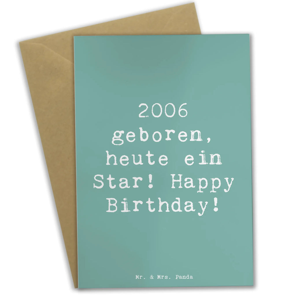 Grußkarte Spruch 2006 Geburtstag Star Grußkarte, Klappkarte, Einladungskarte, Glückwunschkarte, Hochzeitskarte, Geburtstagskarte, Karte, Ansichtskarten, Geburtstag, Geburtstagsgeschenk, Geschenk