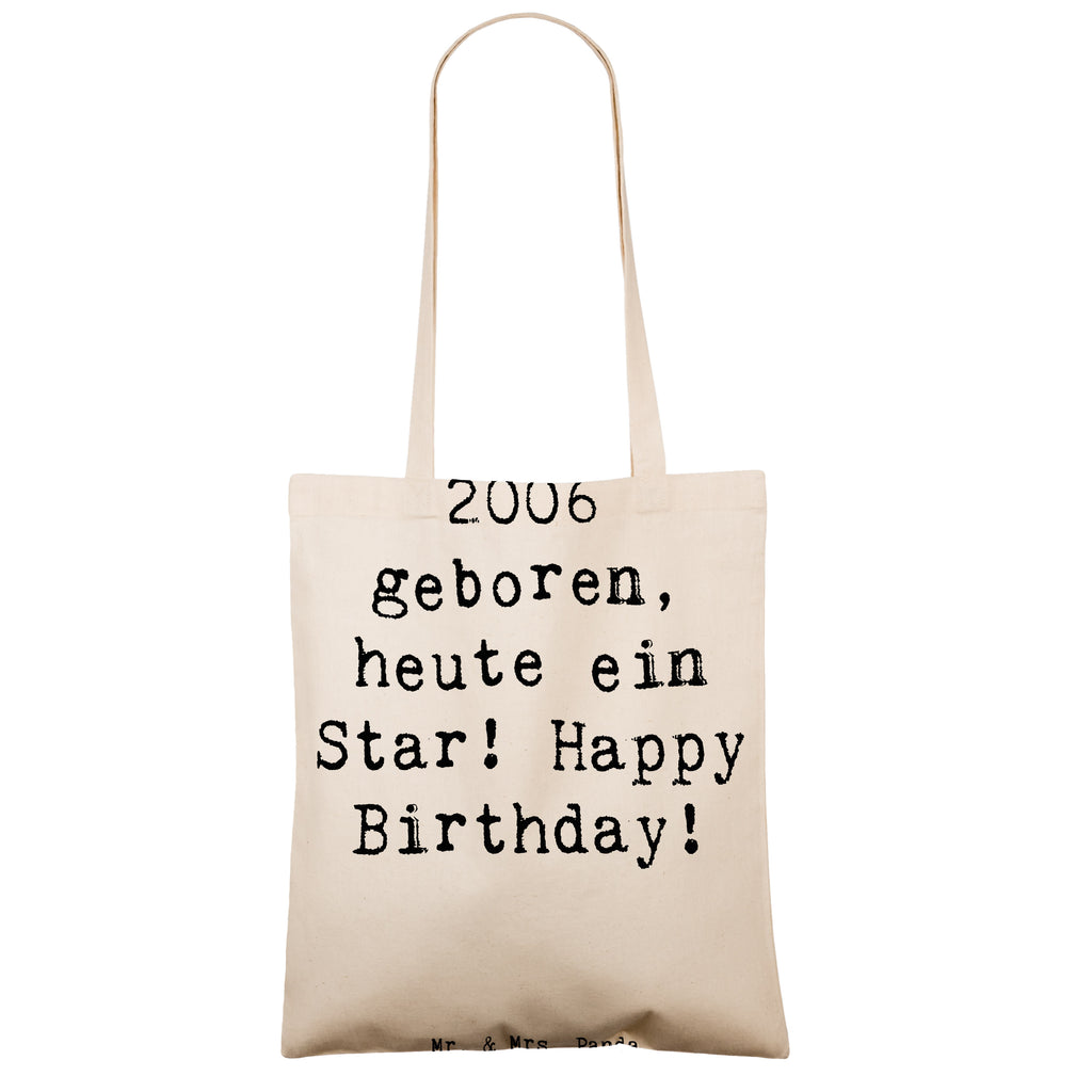 Tragetasche Spruch 2006 Geburtstag Star Beuteltasche, Beutel, Einkaufstasche, Jutebeutel, Stoffbeutel, Tasche, Shopper, Umhängetasche, Strandtasche, Schultertasche, Stofftasche, Tragetasche, Badetasche, Jutetasche, Einkaufstüte, Laptoptasche, Geburtstag, Geburtstagsgeschenk, Geschenk