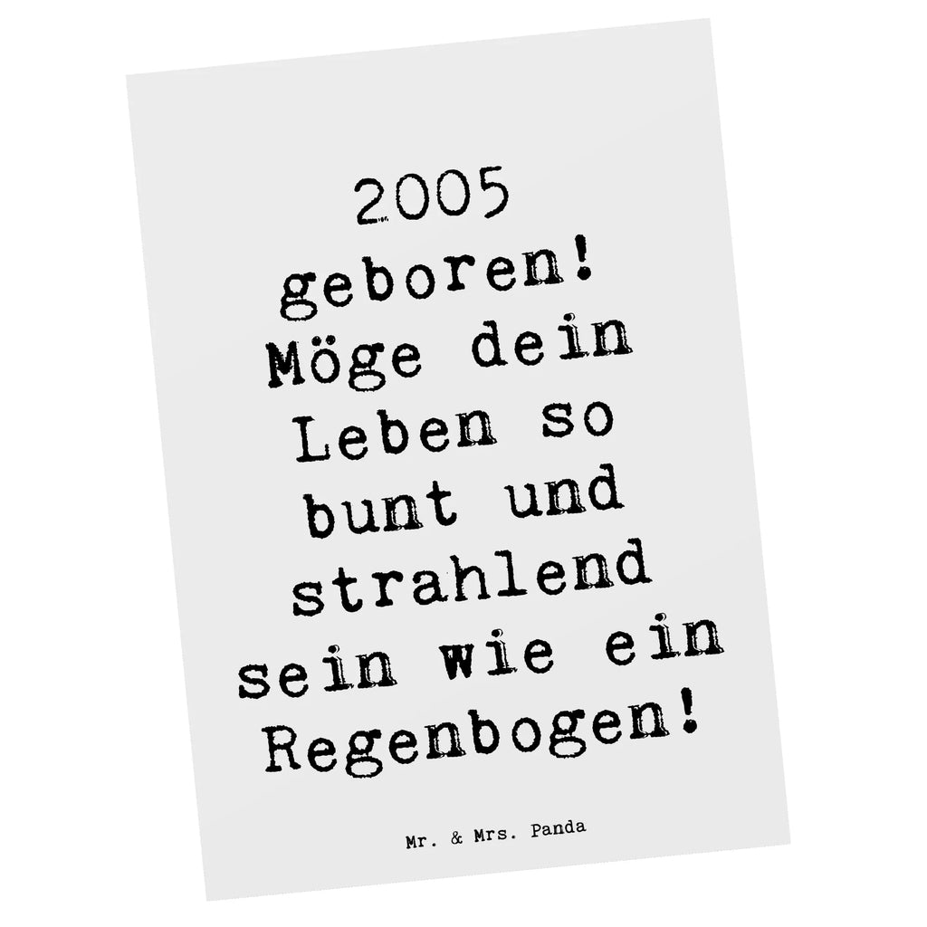 Postkarte Spruch 2005 Geburtstag Regenbogen Postkarte, Karte, Geschenkkarte, Grußkarte, Einladung, Ansichtskarte, Geburtstagskarte, Einladungskarte, Dankeskarte, Ansichtskarten, Einladung Geburtstag, Einladungskarten Geburtstag, Geburtstag, Geburtstagsgeschenk, Geschenk