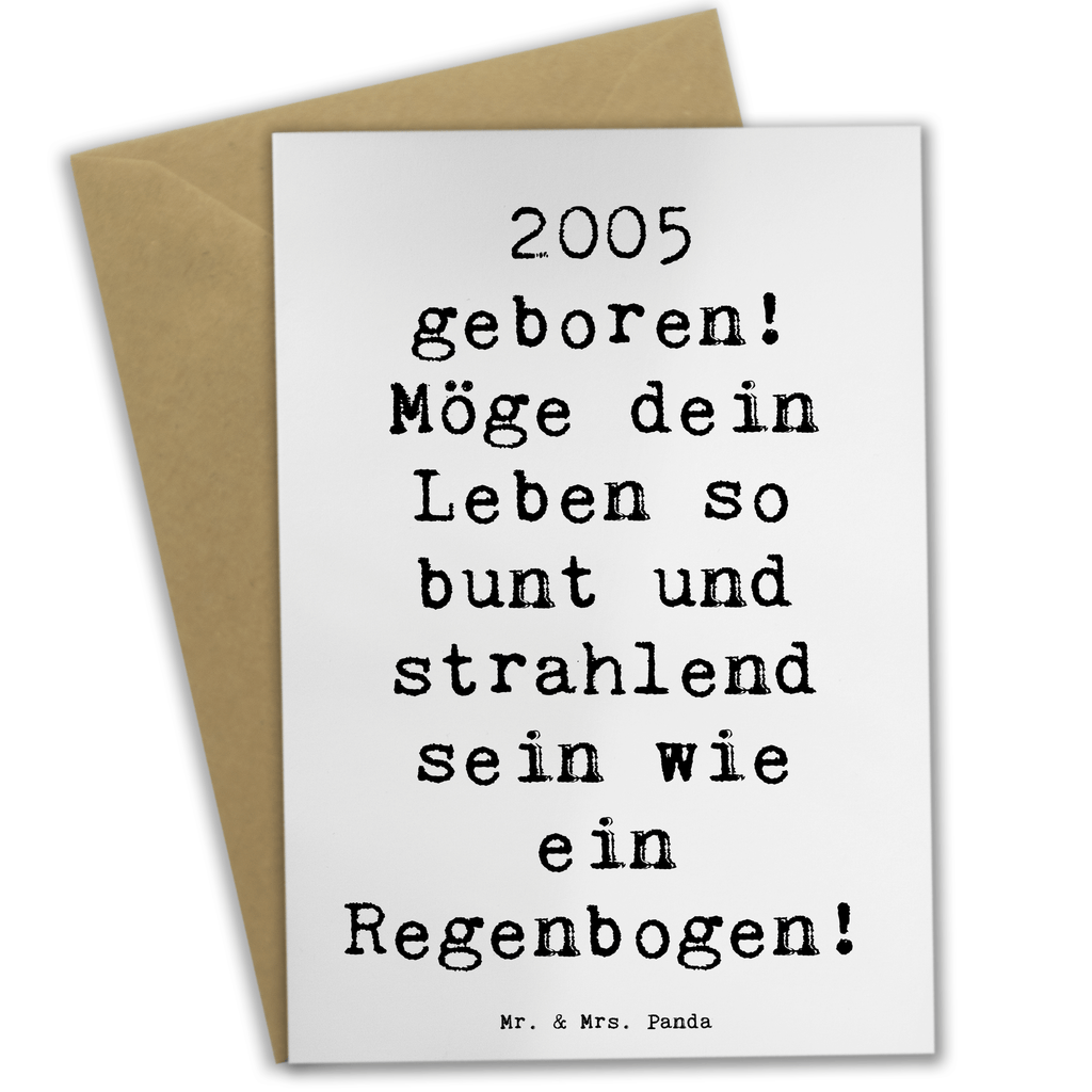 Grußkarte Spruch 2005 Geburtstag Regenbogen Grußkarte, Klappkarte, Einladungskarte, Glückwunschkarte, Hochzeitskarte, Geburtstagskarte, Karte, Ansichtskarten, Geburtstag, Geburtstagsgeschenk, Geschenk