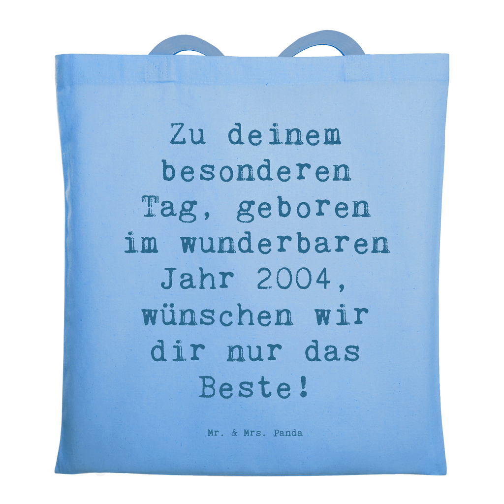 Tragetasche Spruch 2004 Geburtstag Beuteltasche, Beutel, Einkaufstasche, Jutebeutel, Stoffbeutel, Tasche, Shopper, Umhängetasche, Strandtasche, Schultertasche, Stofftasche, Tragetasche, Badetasche, Jutetasche, Einkaufstüte, Laptoptasche, Geburtstag, Geburtstagsgeschenk, Geschenk