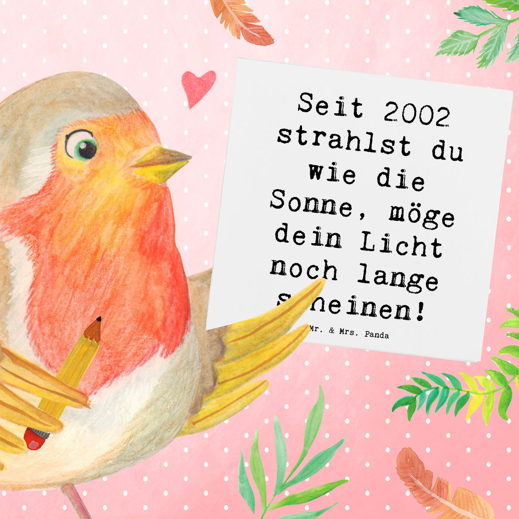 Deluxe Karte Spruch 2002 Geburtstag Karte, Grußkarte, Klappkarte, Einladungskarte, Glückwunschkarte, Hochzeitskarte, Geburtstagskarte, Hochwertige Grußkarte, Hochwertige Klappkarte, Geburtstag, Geburtstagsgeschenk, Geschenk