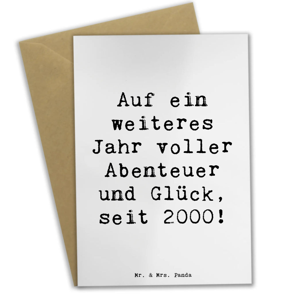 Grußkarte Spruch 2000 Geburtstag Abenteuer Glück Grußkarte, Klappkarte, Einladungskarte, Glückwunschkarte, Hochzeitskarte, Geburtstagskarte, Karte, Ansichtskarten, Geburtstag, Geburtstagsgeschenk, Geschenk