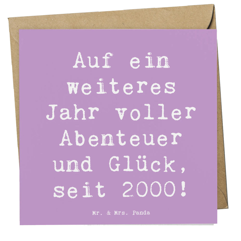 Deluxe Karte Spruch 2000 Geburtstag Abenteuer Glück Karte, Grußkarte, Klappkarte, Einladungskarte, Glückwunschkarte, Hochzeitskarte, Geburtstagskarte, Hochwertige Grußkarte, Hochwertige Klappkarte, Geburtstag, Geburtstagsgeschenk, Geschenk