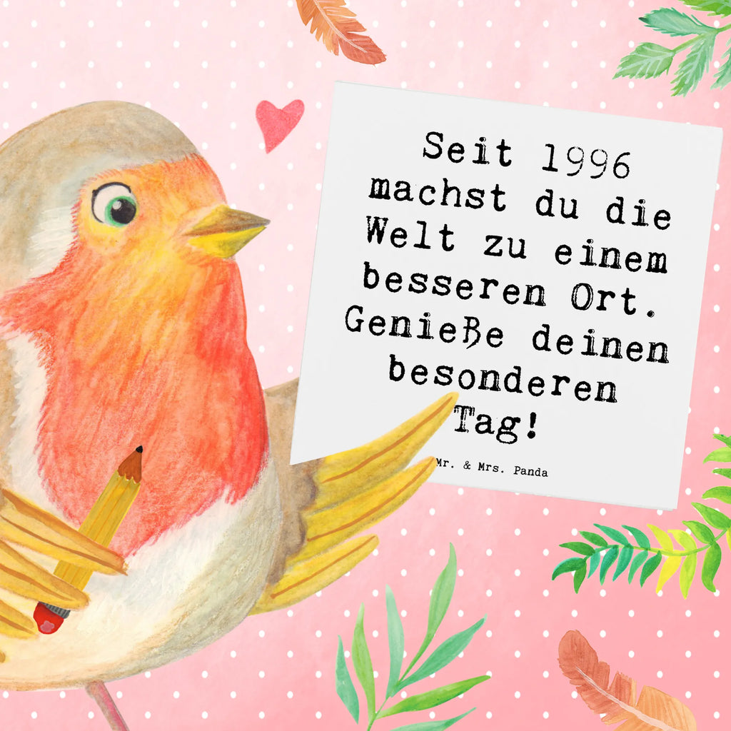 Deluxe Karte Spruch 1996 Geburtstag Karte, Grußkarte, Klappkarte, Einladungskarte, Glückwunschkarte, Hochzeitskarte, Geburtstagskarte, Hochwertige Grußkarte, Hochwertige Klappkarte, Geburtstag, Geburtstagsgeschenk, Geschenk