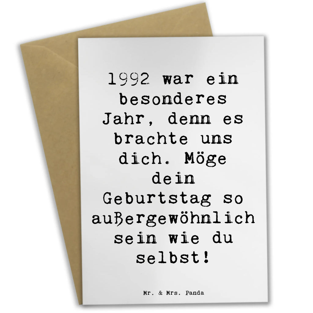 Grußkarte Spruch 1992 Geburtstag Grußkarte, Klappkarte, Einladungskarte, Glückwunschkarte, Hochzeitskarte, Geburtstagskarte, Karte, Ansichtskarten, Geburtstag, Geburtstagsgeschenk, Geschenk