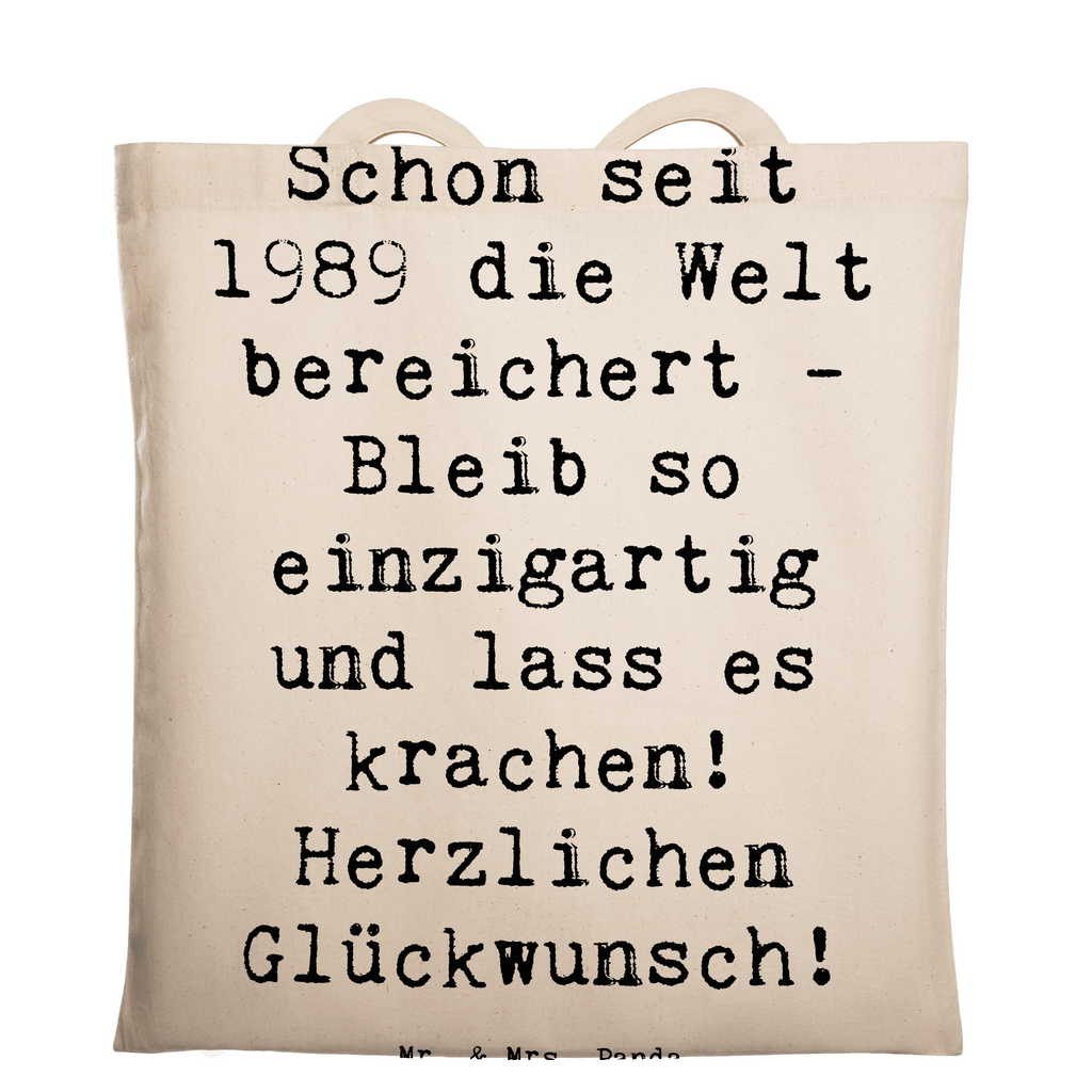 Tragetasche Spruch 1989 Geburtstag Beuteltasche, Beutel, Einkaufstasche, Jutebeutel, Stoffbeutel, Tasche, Shopper, Umhängetasche, Strandtasche, Schultertasche, Stofftasche, Tragetasche, Badetasche, Jutetasche, Einkaufstüte, Laptoptasche, Geburtstag, Geburtstagsgeschenk, Geschenk