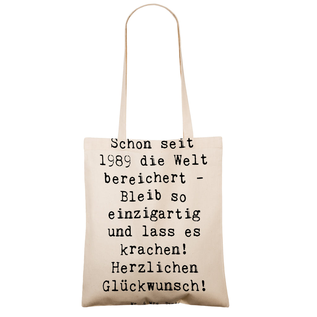 Tragetasche Spruch 1989 Geburtstag Beuteltasche, Beutel, Einkaufstasche, Jutebeutel, Stoffbeutel, Tasche, Shopper, Umhängetasche, Strandtasche, Schultertasche, Stofftasche, Tragetasche, Badetasche, Jutetasche, Einkaufstüte, Laptoptasche, Geburtstag, Geburtstagsgeschenk, Geschenk